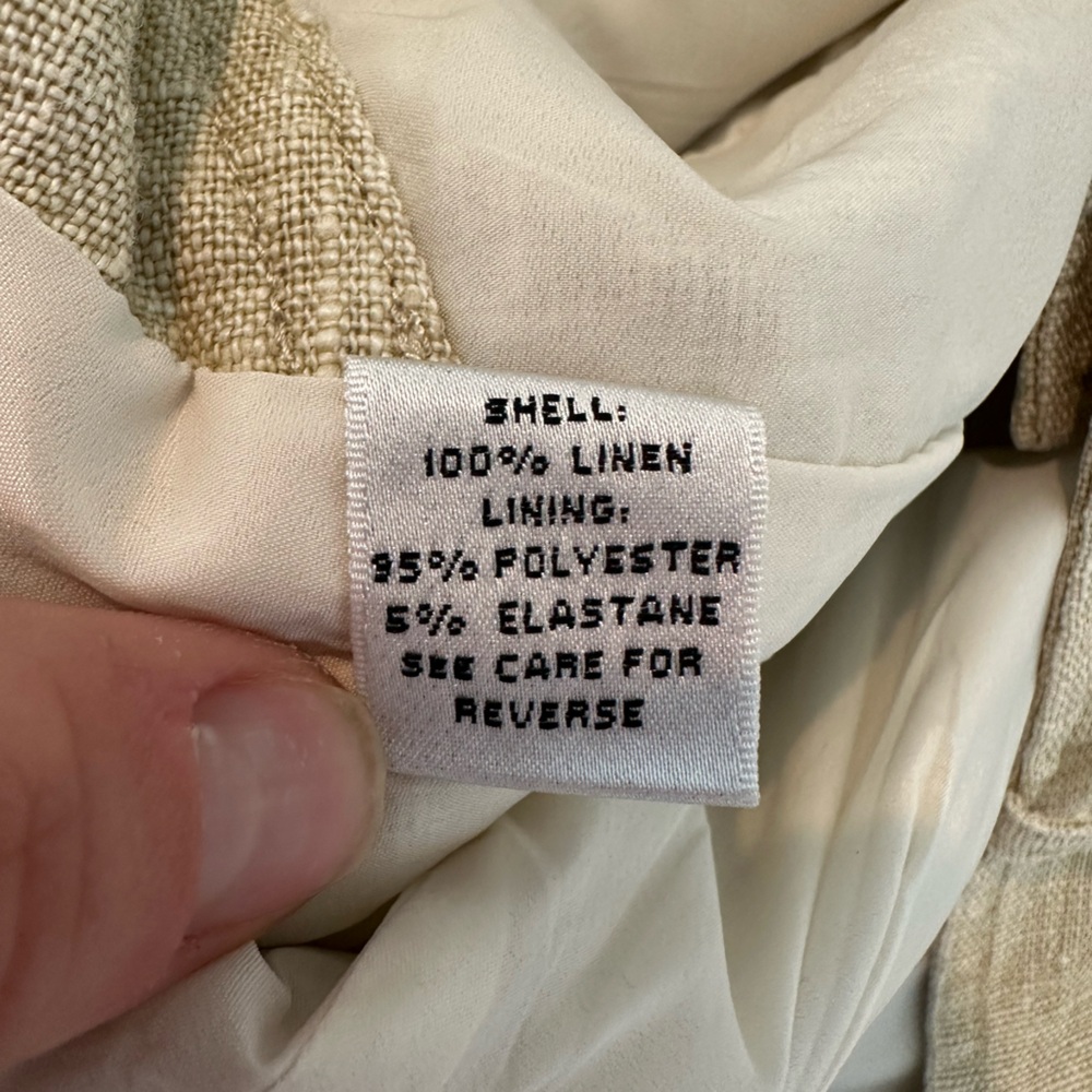 St. John Sport Women’s Linen Beige Shorts (Size 12) - Picture 6 of 11